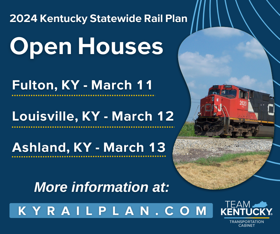 Transportation Planners Seek Public Input to Develop Kentucky’s Rail Plan